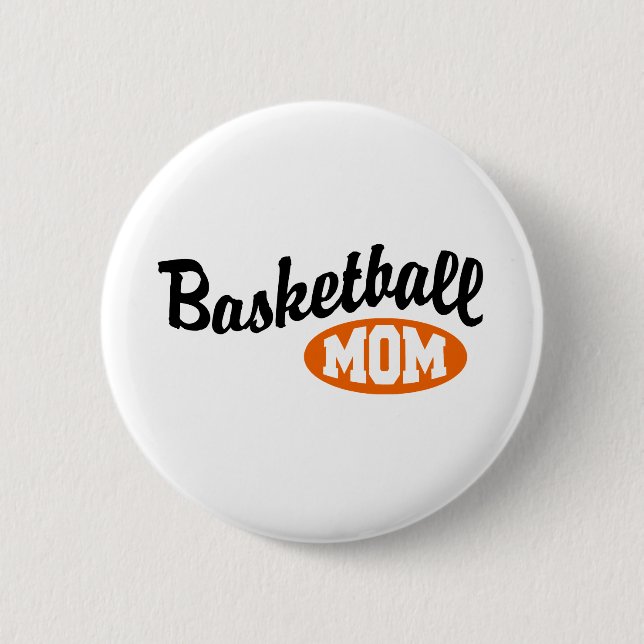 Badge Rond 5 Cm Maman du basket (Devant)