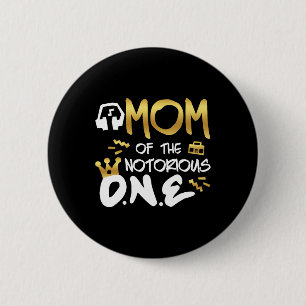 Badge Rond 5 Cm Maman Du Célèbre One Old School 1st Hip hop Bi