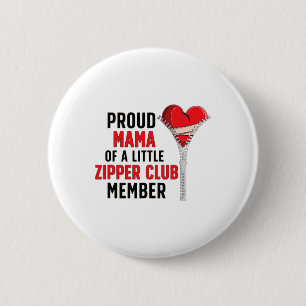 Badge Rond 5 Cm Maman du cœur guerrière TCH Maman TCH Sensibilisat