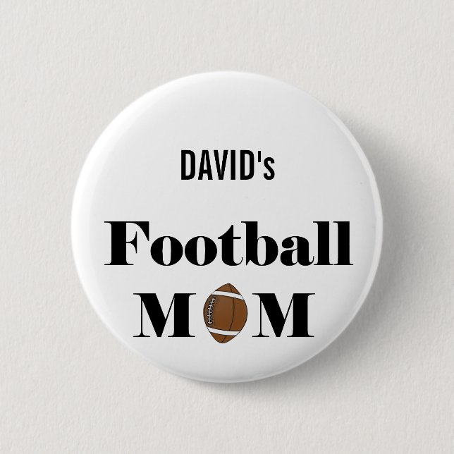 Badge Rond 5 Cm maman du football (Devant)