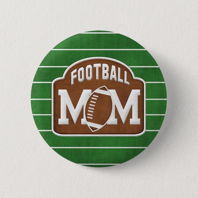 Badge Rond 5 Cm Maman du football (Devant)