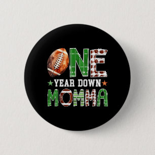 Badge Rond 5 Cm Maman du garçon d'un an pour son 1er anniversaire