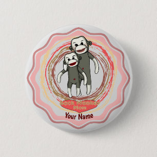 Badge Rond 5 Cm Maman du monkey