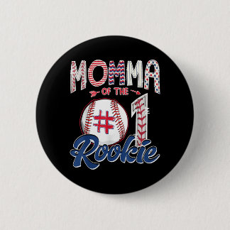 Badge Rond 5 Cm Maman du rookie garçon pour son 1er anniversaire B