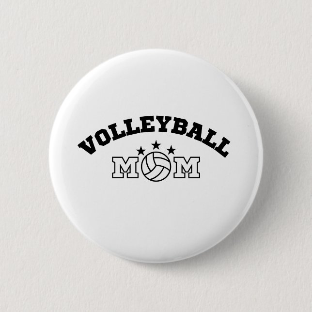 Badge Rond 5 Cm Maman du volley (Devant)