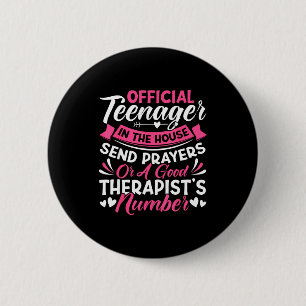 Badge Rond 5 Cm Maman d'un adolescent maman chrétienne drôle fête