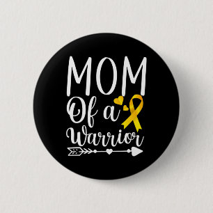 Badge Rond 5 Cm Maman d'un guerrier Soutien à la sensibilisation a