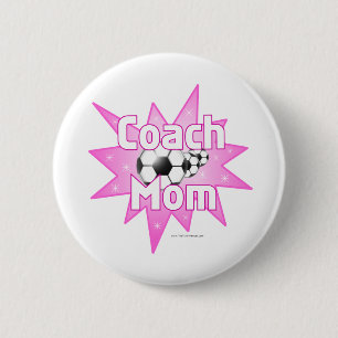 Badge Rond 5 Cm Maman entraîneur