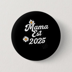 Badge Rond 5 Cm Maman Est. 2025 Un Hommage Élégant À New Moms Cele