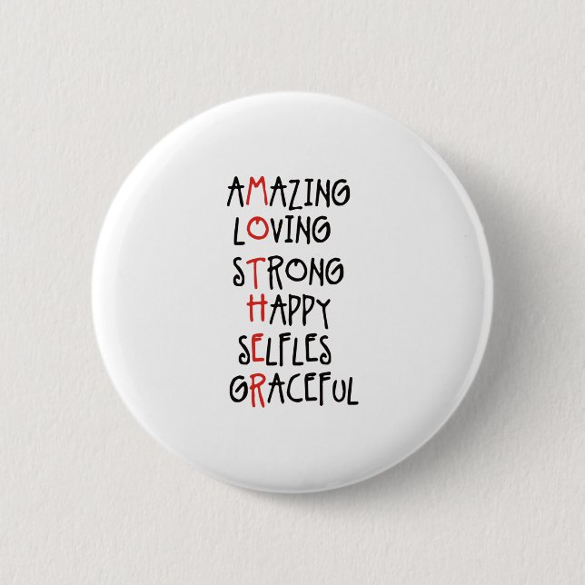 Badge Rond 5 Cm Maman Extraordinaire (Devant)