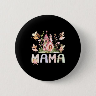 Badge Rond 5 Cm Maman fée conte de fée magique fille d'anniversair