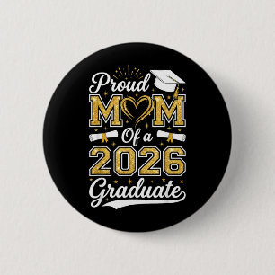 Badge Rond 5 Cm Maman fière d'un diplômé de 2026 Terminale 2026 Gr