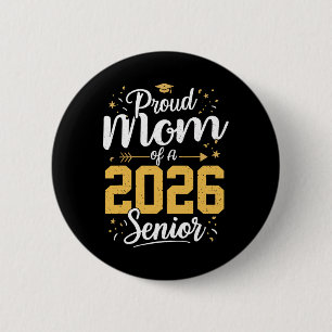 Badge Rond 5 Cm Maman fière d'un élève de terminale 2026 Cl de 202