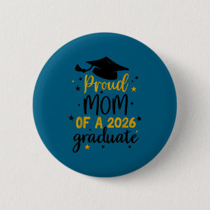 Badge Rond 5 Cm Maman fière d'un étudiant diplômé de la promotion 