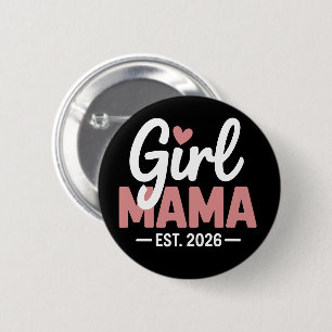 Badge Rond 5 Cm Maman Fille Est 2026 Révélation de Grossesse Nouve
