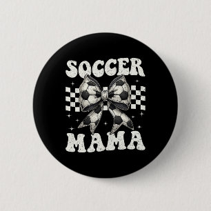 Badge Rond 5 Cm Maman foot drôle coquette noeud maman maman