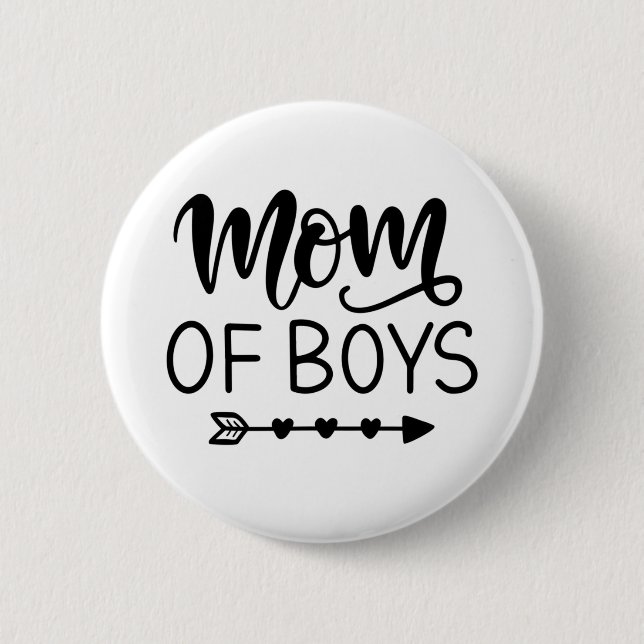 Badge Rond 5 Cm Maman garçon (Devant)