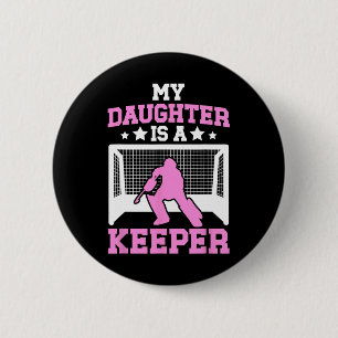 Badge Rond 5 Cm Maman Gardien de Hockey sur Gazon D'une Gardienne 