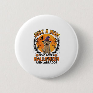 Badge Rond 5 Cm Maman Labrador Halloween Design de Chien Vintage_1
