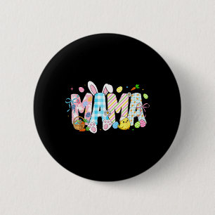 Badge Rond 5 Cm Maman Lapin Œufs Drôle pour Maman Femmes Mères