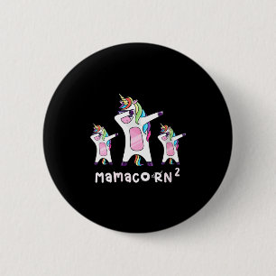 Badge Rond 5 Cm Maman licorne mamacorn mignonne pour femmes mère d