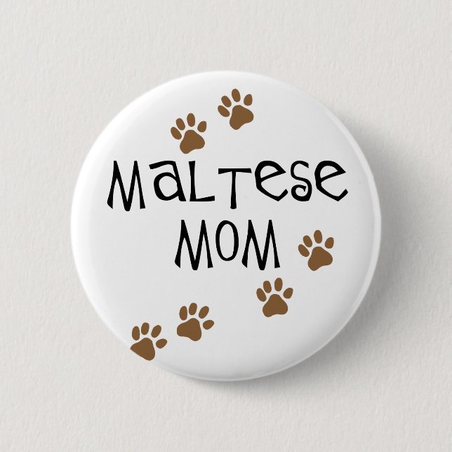 Badge Rond 5 Cm Maman maltaise (Devant)