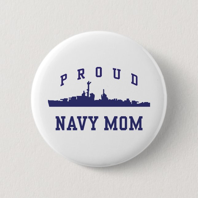 Badge Rond 5 Cm Maman marine (Devant)