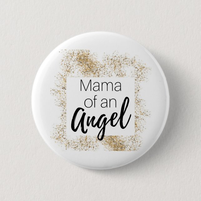 Badge Rond 5 Cm maman of angel - pregnancy and infant loss (Devant)