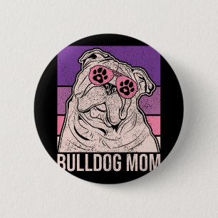 Badge Rond 5 Cm Maman propriétaire d'animaux tenue amoureuse de l'