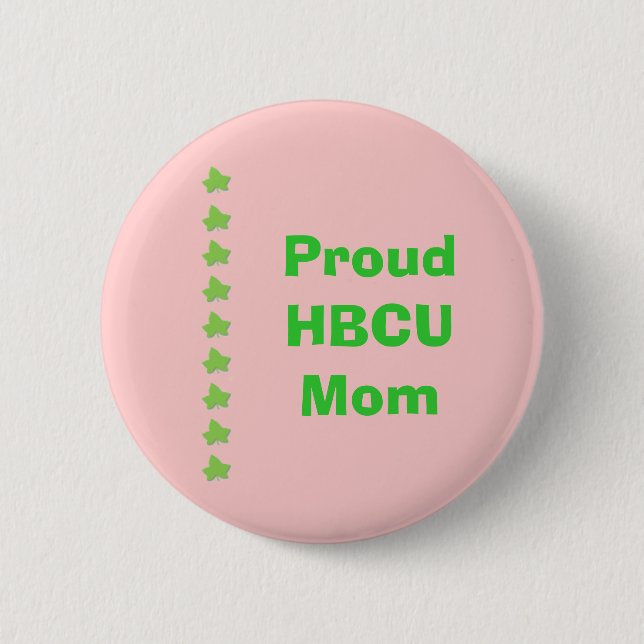 Badge Rond 5 Cm MAMAN rose et verte de HBCU (Devant)