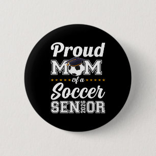 Badge Rond 5 Cm Maman senior classe 2026 maman de footballeuse rem