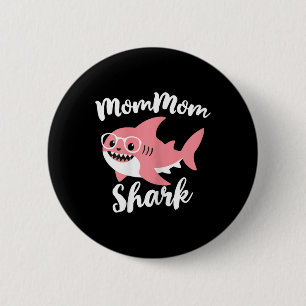 Badge Rond 5 Cm Maman Shark Fête des mères grand-mère drôle Maman-