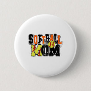 Badge Rond 5 Cm Maman Softll Orange Softll Saison Softll Jour de m