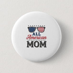 Badge Rond 5 Cm Maman tout à fait américaine Design de t-shirt pat