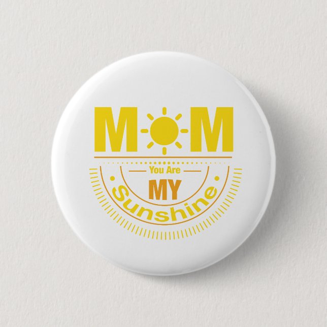 Badge Rond 5 Cm Maman, tu es mon soleil (Devant)