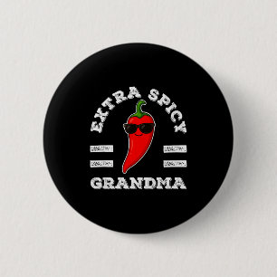 Badge Rond 5 Cm Mamie Extra Scy Femmes Foodie Humour Piment Fort