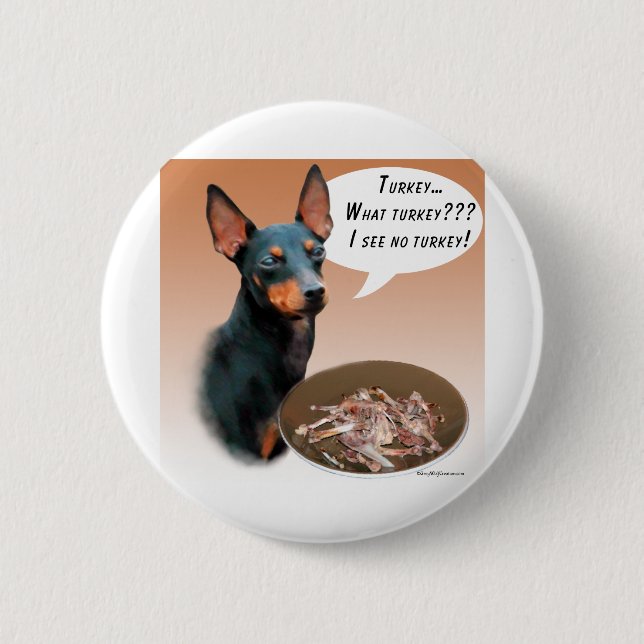 Badge Rond 5 Cm Manchester Terrier Turquie (Devant)