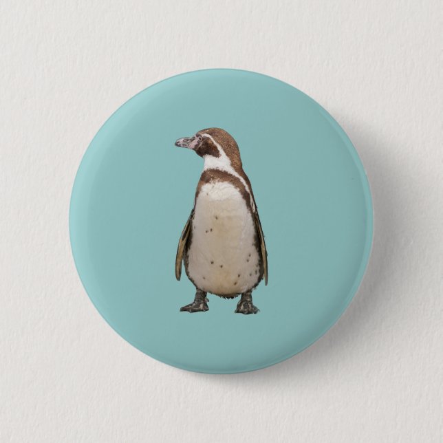 Badge Rond 5 Cm Manchot (Devant)