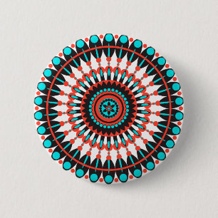 Badge Rond 5 Cm Mandala