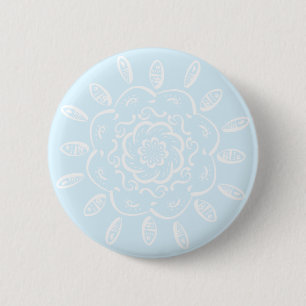 Badge Rond 5 Cm Mandala arctique