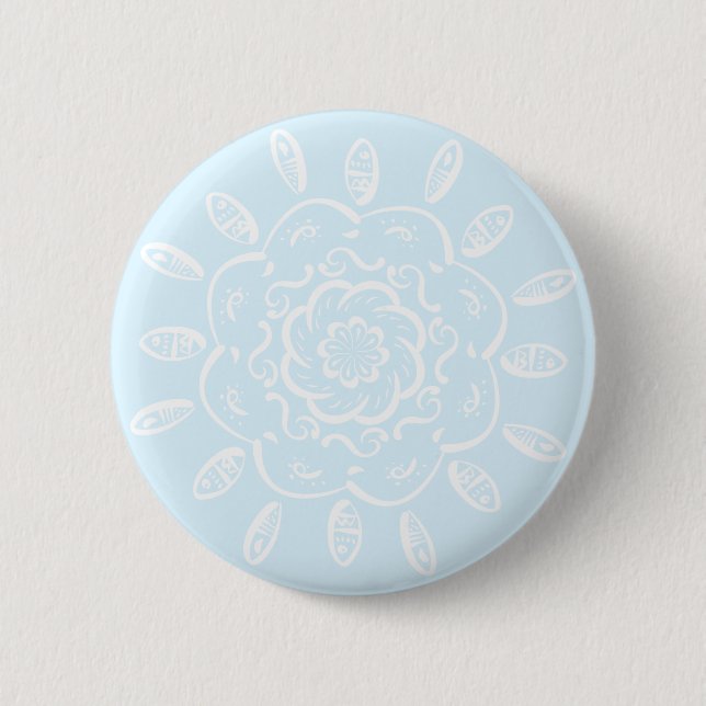 Badge Rond 5 Cm Mandala arctique (Devant)