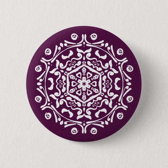 Badge Rond 5 Cm Mandala Blackberry (Devant)