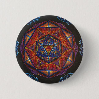 Badge Rond 5 Cm Mandala de boussole