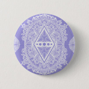 Badge Rond 5 Cm Mandala de diamant céleste