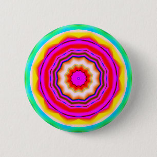 Badge Rond 5 Cm Mandala de fractale - 14