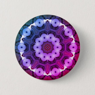 Badge Rond 5 Cm Mandala de kaléidoscope en Hongrie : Rmx Ed de