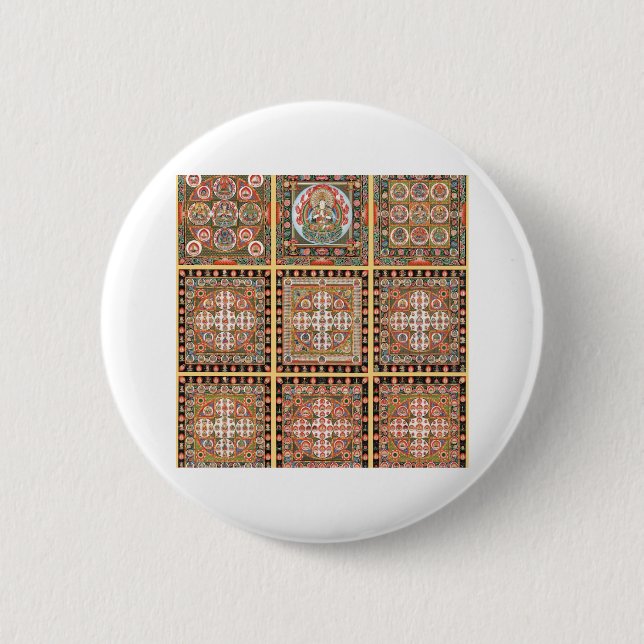Badge Rond 5 Cm Mandala de Kongokai (Devant)