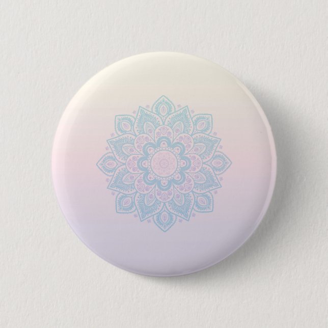 Badge Rond 5 Cm Mandala de sérénité (Devant)