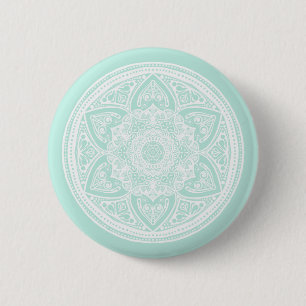 Badge Rond 5 Cm Mandala en verre de mer