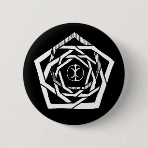 Badge Rond 5 Cm Mandala Erisien inverse